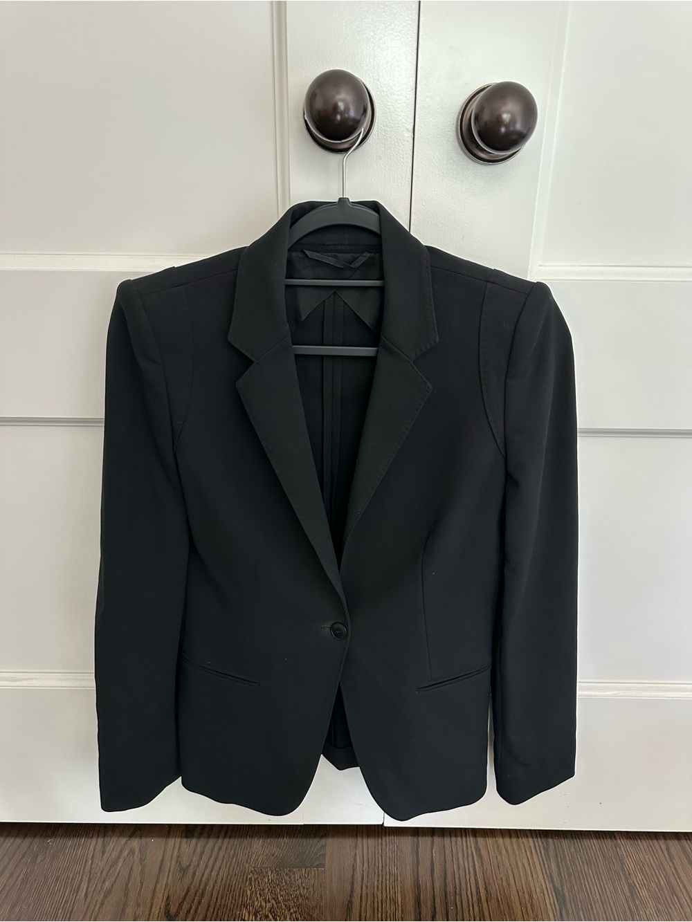 MaxMara Black Tailored Single-Button Blazer